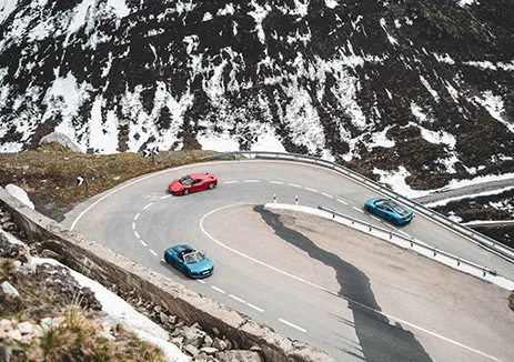 Drive supercars on iconic Swiss Alpine passes