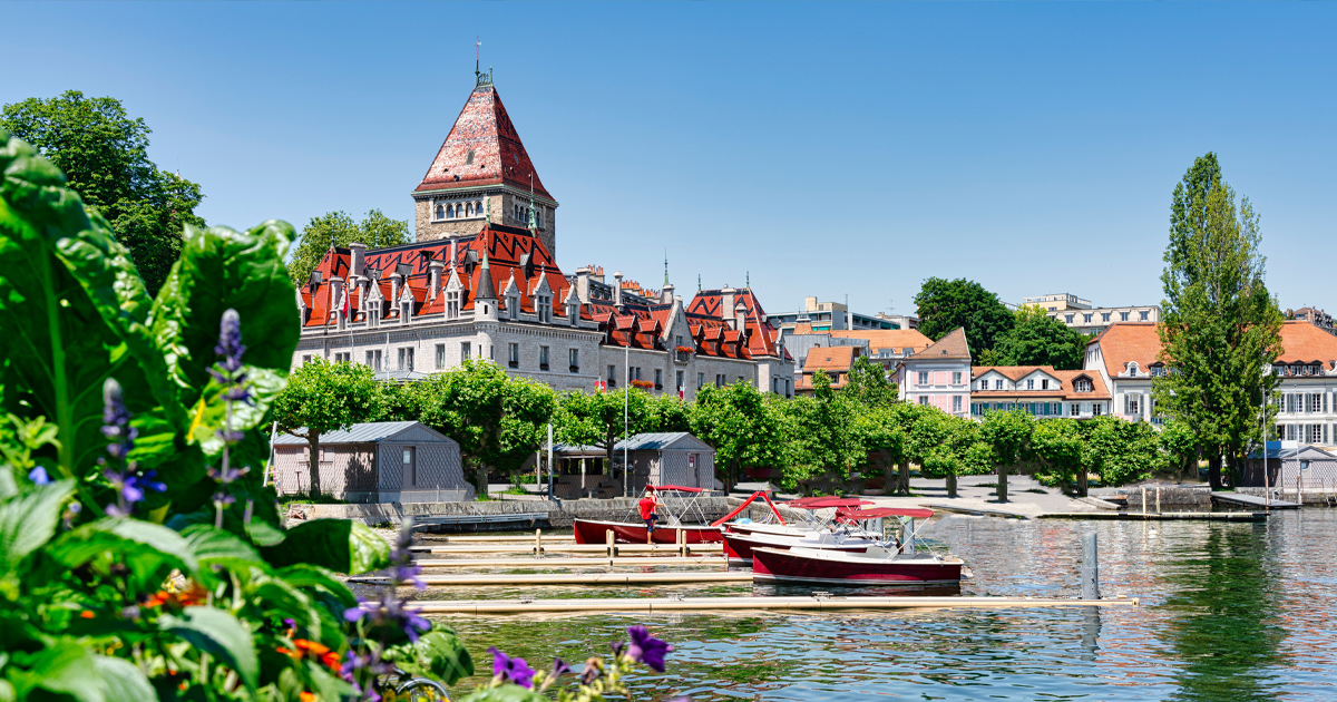 Château d’Ouchy, Lake Geneva, Switzerland.