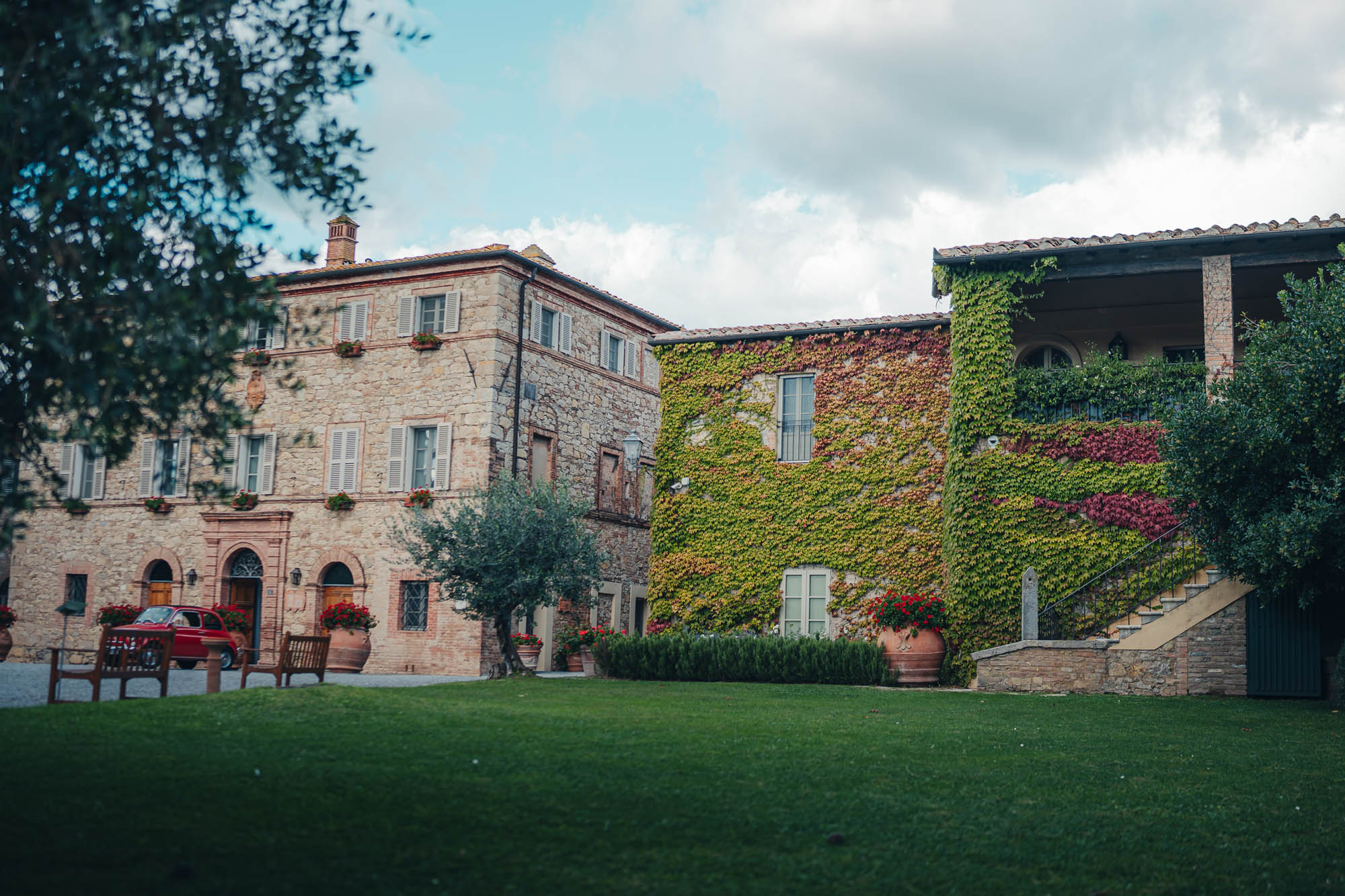 gourmet dining at Borgo San Felice on a tour of florence tuscany