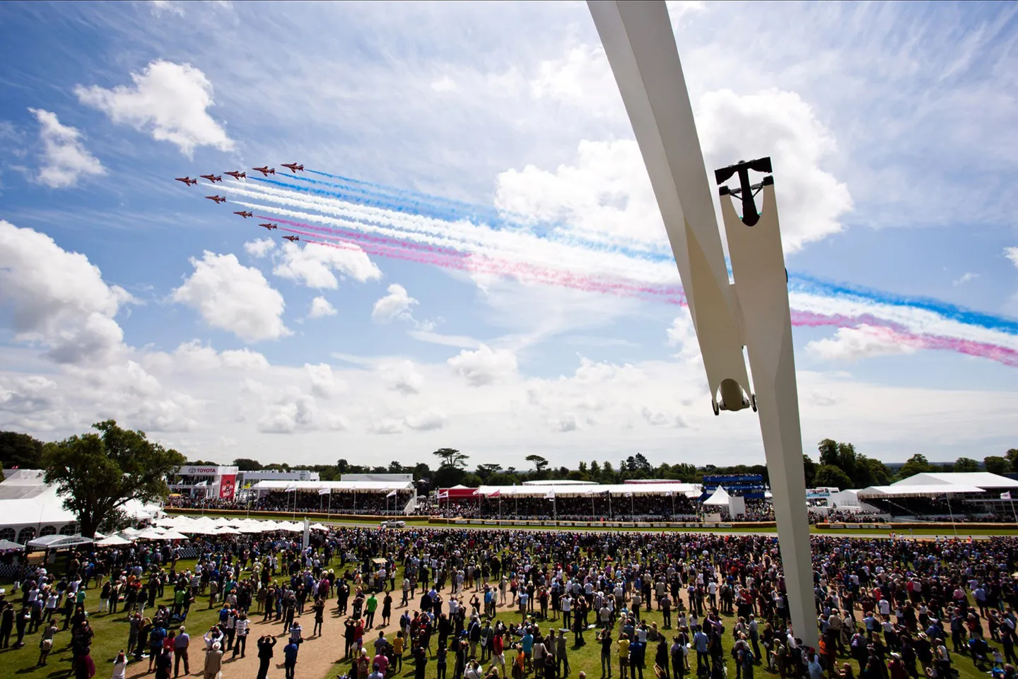 Watch the airshow and avoid the crowds in luxurious hospitality on Goodwood weekend