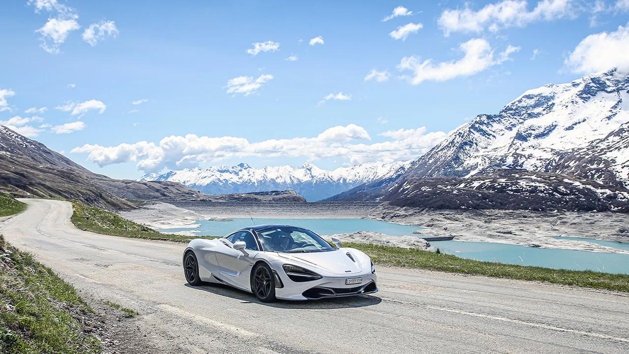 Drive a supercar along iconic Swiss Lakes