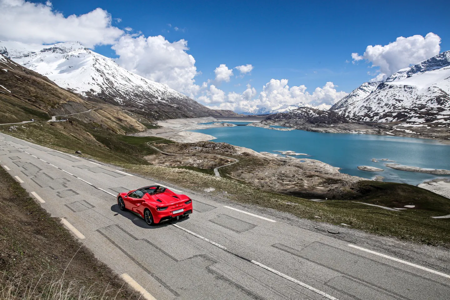 Experience the Swiss Alps and lakes regions in a Ferrari, Lamborghini and more