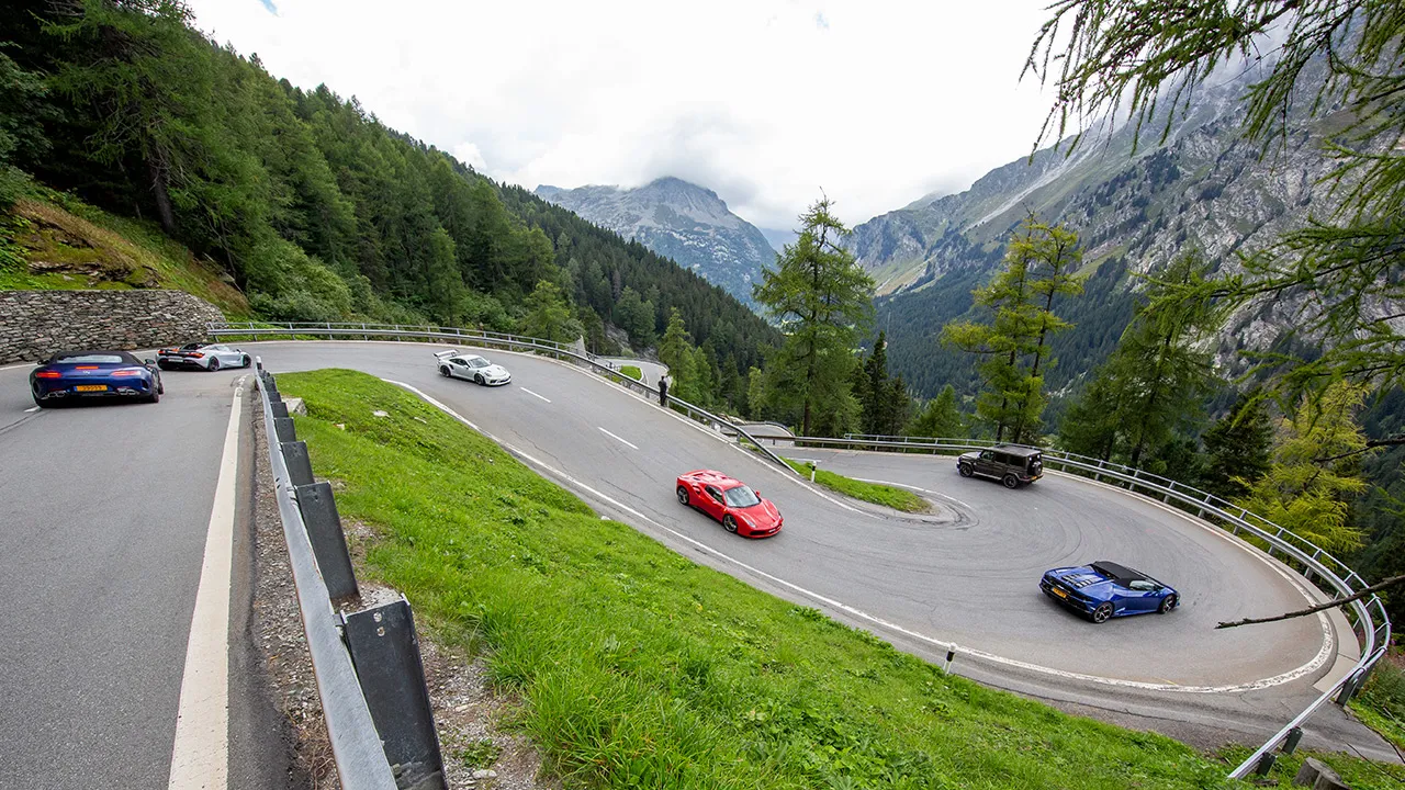 Drive a fleet of supercars on a luxury F1 tour through Europe